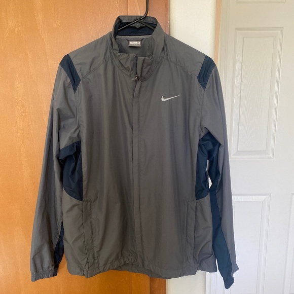 Vintage Nike Gray Full Zip Men's Jacket - Size Medium - Picture 1 of 8